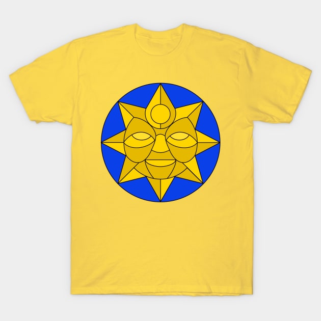 Sun of Abundance (royal blue) T-Shirt by CalArts